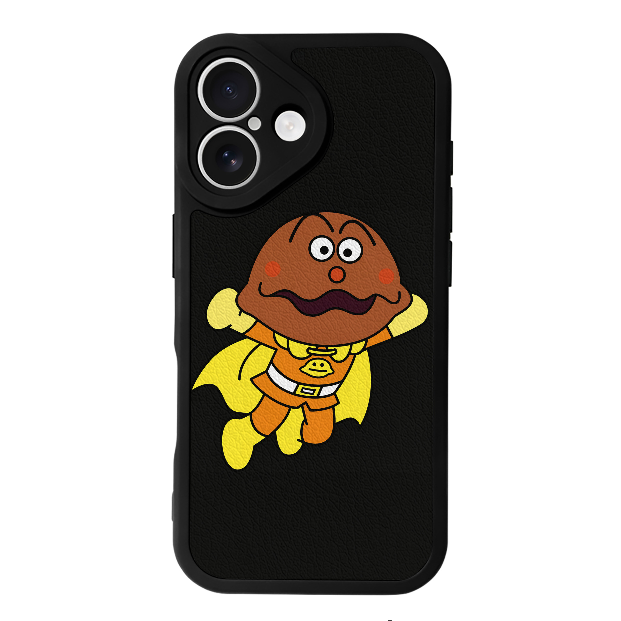 （画像用） アンパンマン Anpanman 【iPhone 16シリーズ対応】シリコンスマホケース（レザー調） 材質：シリコン